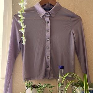 LAVENDER MESH LONGSLEEVE TOP!